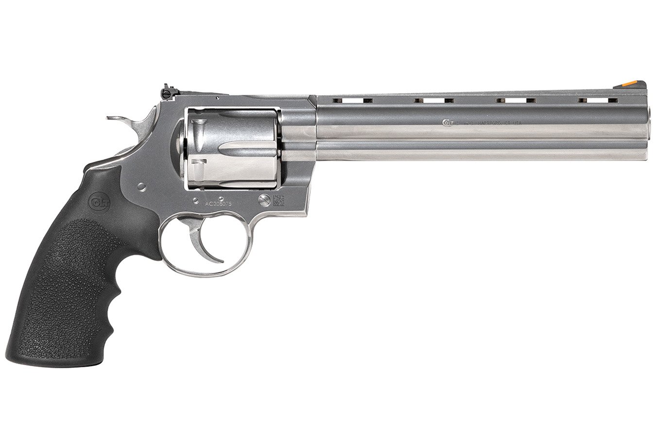 Colt Anaconda 44 Magnum DA/SA Revolver with 8 Inch Barrel and Stainless Steel Finish 1 Colt Anaconda 44 Magnum DA/SA Revolver with 8 Inch Barrel and Stainless Steel Finish