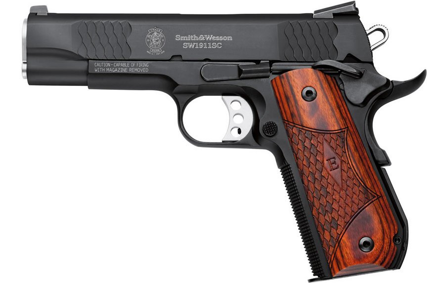 Smith & Wesson SW1911SC 45 ACP E-Series Centerfire Pistol with Round Butt 1 Smith & Wesson SW1911SC 45 ACP E-Series