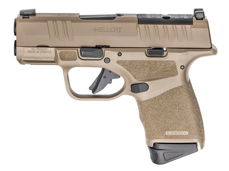 Springfield Hellcat 9mm Desert FDE Micro Compact Pistol 1 Springfield Hellcat 9mm