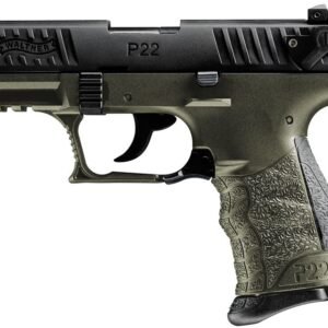 Walther P22Q Military 22LR Rimfire Pistol with OD Green Frame
