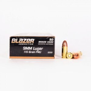 9mm – 115 gr FMJ – Blazer Brass