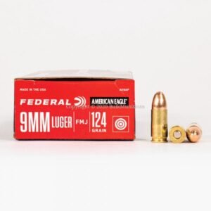 9mm – 124 gr FMJ – Federal American Eagle