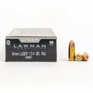 9mm – 124 gr TMJ – Speer Lawman