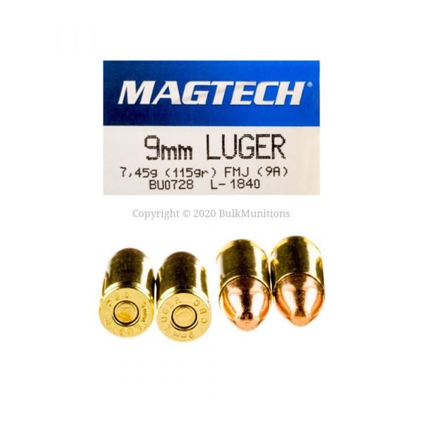 9mm – 115 gr FMJ – Magtech (9A) – 1000 Rounds 1 9mm – 115 gr FMJ – Magtech