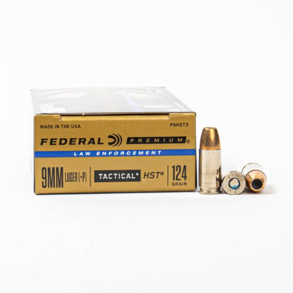 9mm – 124 gr HST +P JHP – Federal (P9HST3) – 250 Rounds 1 9mm – 124 gr HST +P JHP – Federal
