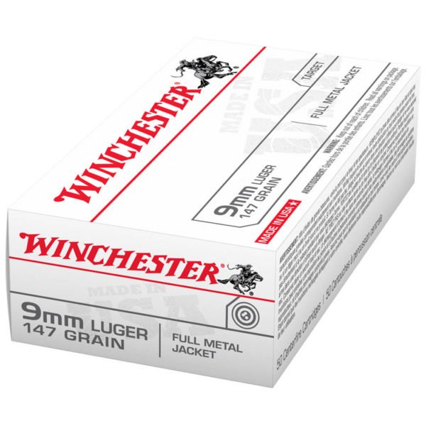 9mm – 147 gr FMJ – Winchester USA (USA9MM1) – 500 Rounds 1 9mm – 147 gr FMJ – Winchester USA