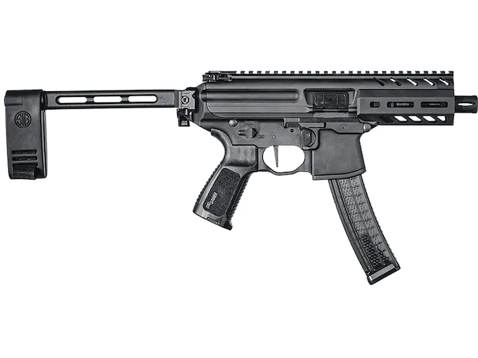 Sig Sauer MPX K Semi-Automatic Pistol 9mm Luger 4.5? Barrel with Stabilizing Brace 30-Round Black 1 Sig Sauer MPX K Semi-Automatic Pistol 9mm Luger 4.5? Barrel with Stabilizing Brace 30-Round Black