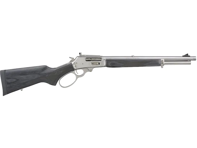 Marlin 1895 Trapper Lever Action Centerfire Rifle 45-70 Government 16.1? Barrel Stainless and Gray 1 Marlin 1895 Trapper Lever Action