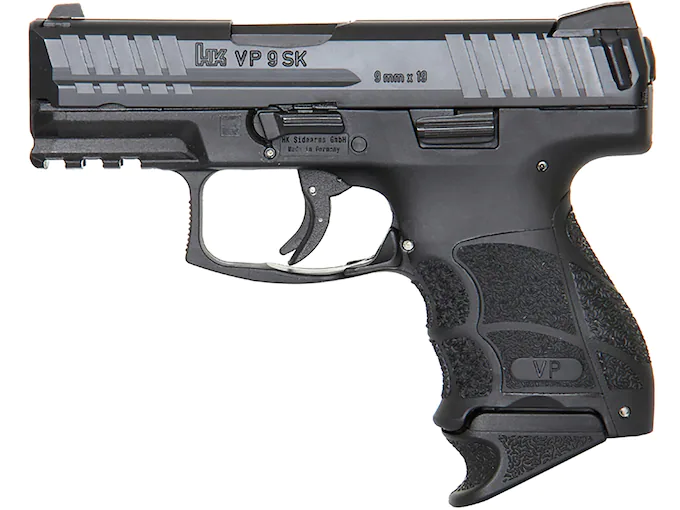 HK VP9SK Semi-Automatic Pistol 9mm Luger 3.39? Barrel 10-Round Black Night Sights 1 hk vp9sk semi-automatic pistol 9mm luger 3.39