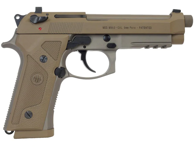 Beretta M9A3 Semi-Automatic Pistol 9mm Luger 5.2? Barrel 17-Round Tan 1 Beretta M9A3 Semi-Automatic
